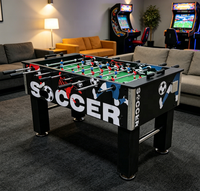 Table de football de table professionnelle de 5 pieds, jeu interactif familial, jeu de football de table d'intérieur pour pub, tables de football de table commerciales à monnayeur