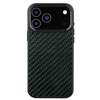 Étui en fibre de carbone avec logo personnalisé, cadre métallique, antichoc, étanche, design de luxe pour 11 12 13 14 15 16 17 Pro Max