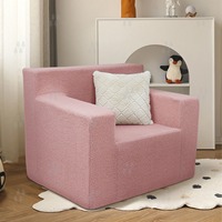 Fauteuil minimaliste carré sans cadre, compressé sous vide, avec éponge amovible et lavable, idéal pour petits espaces, hôtels, appartements, bureaux