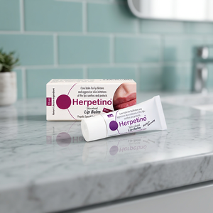 Herpetino <b>Lip</b> Balm & <b>Gloss</b> 10ml Gel Cream Fruit Flavored Moisturizing Plumping Nourishing Waterproof Germany Regular Size Makeup - Product Image 2