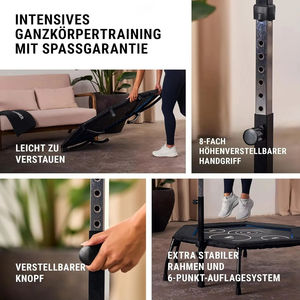 Potente martillo Fitness Cross <span class=keywords><strong>Jump</strong></span> Trampoline100 cm Nylon superficie de salto acomoda usuarios hasta 130 kg Fitness Trampoline - Product Image 5