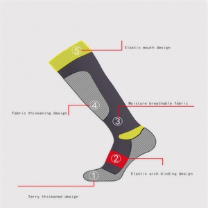 Calcetines de Esquí CZFIT al por Mayor para Hombre y Mujer, Calcetines Largos de Algodón Gruesos y Cálidos para Invierno, Senderismo y Montañismo - Product Image 5