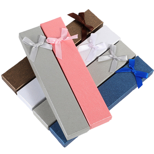 Luxury Bow Fashion Simple Rectangular Jewelry Storage <b>Necklace</b> Jewelry Business <b>Gift</b> <b>Box</b> Jewelry Packaging <b>Box</b> - Product Image 4