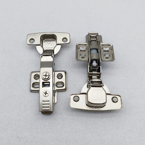 Charnières hydrauliques pour armoires et placards, fermeture silencieuse et douce, réglables en trois dimensions, charnière de meuble à montage en surface complète - Product Image 3