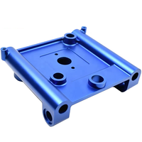 Pièces en aluminium usinées par CNC personnalisées OEM/ODM, anodisation bleue, pièces métalliques usinées/accessoires, services d'usinage par CNC