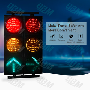 عرض ساخن: إشارات مرور LED حمراء بست وحدات 300 مم للطرق - Product Image 6