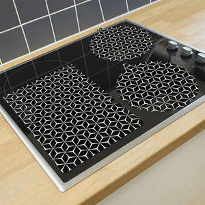 High Quality 4 Pcs Silicone Induction <b>Cooktop</b> Protect Mat Silicone Mat for Induction <b>Cooktop</b> Induction <b>Cooktop</b> Protective <b>Cover</b> - Product Image 5