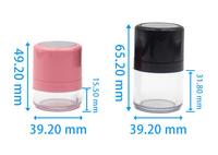 Un Étui à Poudre Libre Élégant avec une Houppette 5-10g Doté d'un Miroir et d'un Distributeur Portable pour Ajouter du Volume