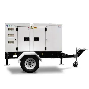 In South Africa 30KVA trailer type diesel generator set used for emergency power with yangdong engine Y490D