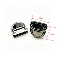 Fermeture à pression 32 mm en alliage de zinc sans nickel avec logo personnalisé pour sacs à main, sacs à dos et bagages en cuir DIY