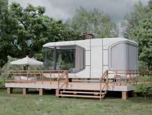 Casa Capsula Spaziale di Lusso, Hotel Prefabbricato Moderno, Casa Mobile per Esterni, Modulo Spaziale Moderno - Product Image 2