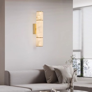 Lámpara de pared LED de lujo Simple y moderna, todo cobre, pasillo, restaurante, baño, dormitorio, lámparas de pared de noche <span class=keywords><strong>para</strong></span> habitación de Hotel, sala de estar - Product Image 4
