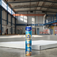 Adhésif en spray de qualité supérieure PF0 en mousse de polyuréthane ignifuge pour matériaux de construction ignifuges pour le collage des fenêtres