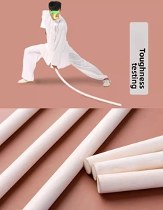 Gậy <span class=keywords><strong>Kung</strong></span> <span class=keywords><strong>Fu</strong></span> nhân viên tập luyện có thể thu gọn bằng gỗ tro - Product Image 5