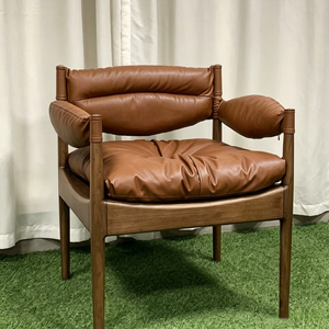 Fauteuil à bascule traditionnel de luxe <span class=keywords><strong>Letao</strong></span> Tao en cuir ciré, rembourré et recouvert de tissu, surdimensionné et confortable, pour la maison - Product Image 2