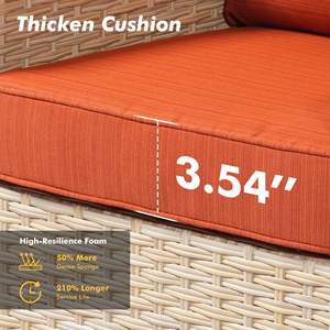 Chaises longues contemporaines en acier moderne, jardin, parc, hôtel, <span class=keywords><strong>terracotta</strong></span> noir, extérieur, résistant aux UV, rotin PE durable, configuration <span class=keywords><strong>de</strong></span> <span class=keywords><strong>bar</strong></span> - Product Image 6