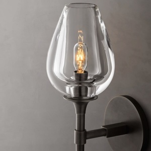 Applique Murale en Métal Noir Mat, Style Industriel Moderne, pour Chevet, <span class=keywords><strong>Salle</strong></span> <span class=keywords><strong>de</strong></span> <span class=keywords><strong>Bain</strong></span>, Coiffeuse, Hôtel, Villa - Product Image 2