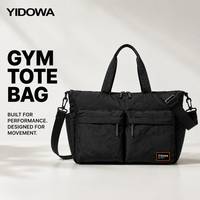 Sac de sport imperméable à bandoulière avec pochette amovible pour articles mouillés et secs, poche isotherme pour bouteille et compartiment rembourré pour ordinateur