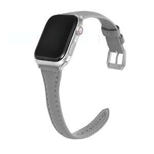 Bracelet de montre en cuir véritable fin pour <span class=keywords><strong>Apple</strong></span> <span class=keywords><strong>Watch</strong></span>, bracelet de remplacement pour iWatch Series 10/9/8/7/6/<span class=keywords><strong>SE</strong></span>/Ultra, plusieurs couleurs disponibles - Product Image 3