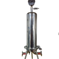 Filter Mikro Berpori Baja Tahan Karat Kelas Makanan, Saringan Kartrid Baja Tahan Karat, Elemen Filter Air, Mikrofilter