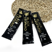 Miel para la Potencia Masculina Black Leopard, 20g X 10 Sobres, Líquido Oral Natural para Hombres, Gestión de Energía, Apoyo Inmunológico, Fibra Dietética