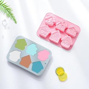 Moules à gâteau en forme de <span class=keywords><strong>maison</strong></span> M60991, moule en silicone pour savon fait main en forme de <span class=keywords><strong>maison</strong></span>, moule à chocolat, moule en résine pour pâtisserie - Product Image 4