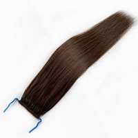 Meilleures ventes de tresses coréennes Extensions de cheveux humains Vrigin chinois de couleur grise