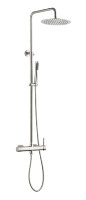Mitigeur de douche thermostatique en acier inoxydable, robinet de douche apparent européen pour salle de bain