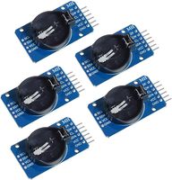DS3231 AT24C32 IIC RTC Modul Jam Timer Modul Memori 3.3v-5v Plugin (Baterai Tidak Termasuk)