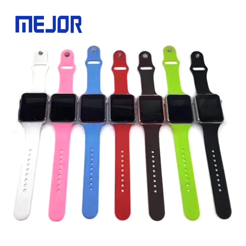 kids call bracelet phone watches V8 Sport rubber wrist band DZ09 SIM Android mobile smart watch A1