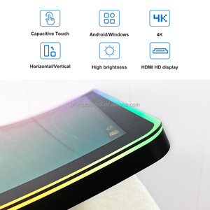 Écran tactile incurvé de luxe Promptcontrol 55 pouces R1500 S avec éclairage LED et cadre, écran tactile capacitif pour borne interactive et jeux de compétences - Product Image 3