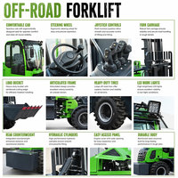 Chariot élévateur diesel Yunnei 5T Euro 5 avec cabine fermée ISO, homologué EPA CE, 5m, 4x4, neuf, robuste, pour travaux d'ingénierie, de manutention et de maniement de matériel, de qualité