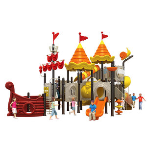 גן משחקים חיצוני מותאם פיראט ספינה שקופיות אוצר מפה טיפוס נטו - Product Image 6