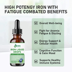 Best Selling Iron <b>Liquid</b> Drops with Iron Easy to Absorbed Strength and Stronger Body More Cognitive Function Calm Mood - Product Image 4