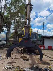 Grappin hydraulique à sept mâchoires pour excavatrice de 6 à 9 tonnes, manipulation du bois, déchets, zone de déchets, double articulation, rotation à 360°, grappin forestier pour bûches - Product Image 4