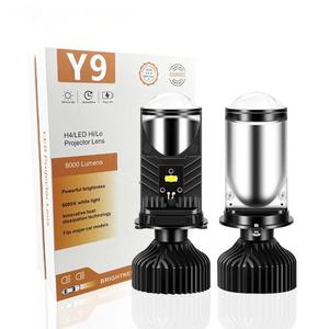 Gran Venta de lámpara de alto brillo Y9 proyector H4 <span class=keywords><strong>LED</strong></span> faro mejor montaje de faros de coche del mercado de accesorios para sistemas de iluminación automática - Product Image 1