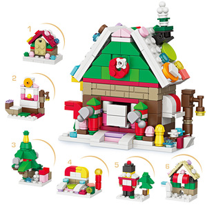 Hot Selling Christmas <b>Building</b> Blocks <b>Model</b> Toy Set ABS Plastic Educational Toy for Ages 6+ Modern <b>Buildings</b> DIY Toy - Product Image 2