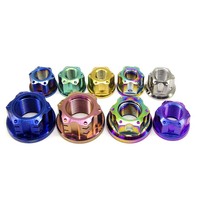 TITST Gr5 titane écrou M5 M6 M8 M10x1.0 M12 M14 M16 vélo moto voiture bride écrou accessoires