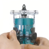 Défonceuse sans fil Makita DRT52 18V LXT BL, outil de fraisage du bois à vitesse variable pour la sculpture de rainures et la menuiserie