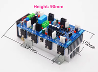 Double DC45-90V 200W * 2 8Ω TTC5200 TTA1943 Tube V8 Professional HiFi High-Power Stereo Home Stage Square Audio Amplifier Board