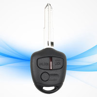 Coque de clé de voiture à distance MS 3 boutons pour Mitsubishi Lancer Outlander housse de remplacement avec lame vierge MIT11