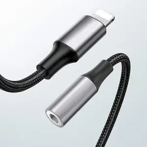 बिजली के लिए 3.5mm Headphones करने के लिए एडाप्टर के लिए iPhone 12 11 प्रो 8 7 औक्स 3.5mm जैक केबल