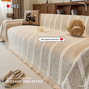 Housse de <span class=keywords><strong>canapé</strong></span> en chenille épaisse, anti-rayures, protection pour animaux domestiques, universelle quatre saisons, jeté de <span class=keywords><strong>canapé</strong></span> en chenille, vente en gros - Product Image 2