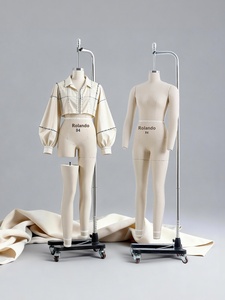 <span class=keywords><strong>Mannequin</strong></span> femme en tissu, buste de <span class=keywords><strong>couture</strong></span> avec support trépied réglable, différents motifs, mannequins de <span class=keywords><strong>couture</strong></span> ajustables - Product Image 1