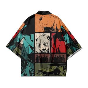 23 Styles SPY Anya Forger Twilight FAMILY Manches trois-quarts Vêtements unisexes Haori Kimono Cape T-shirt Anime Chemises pour hommes - Product Image 6