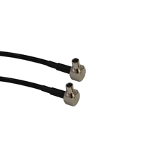 Assemblage de câble RG174-TS9 F-K1.5 F femelle à TS9 mâle à angle droit RG174 câble de raccordement