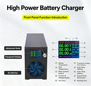 Cargador de Batería Ajustable de 0-100V 0-25A, 2500W de Alta Potencia para Baterías de 12V 24V 36V 48V 60V <span class=keywords><strong>72V</strong></span> Lifepo4, Li-ion, Plomo-Ácido y AGM - Product Image 3