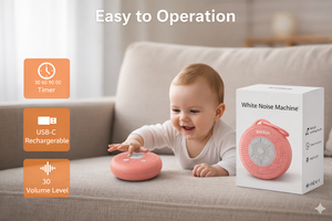 Máquina <span class=keywords><strong>de</strong></span> Sonido para Dormir <span class=keywords><strong>de</strong></span> Color Rosa con 15 <span class=keywords><strong>Horas</strong></span> <span class=keywords><strong>de</strong></span> Reproducción y Terapia <span class=keywords><strong>de</strong></span> Sonidos Naturales, Éxito <span class=keywords><strong>de</strong></span> Ventas en Alibaba - Product Image 4