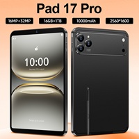 Nouvelle tablette PC Pad 17 Pro, écran capacitif HD de 10,1 pouces, appareil photo 16MP+32MP, stockage 16Go+1To, 4G/5G GSM Wi-Fi, processeur MTK
