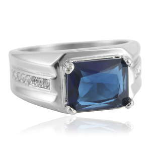 Geometric Stone <b>Ring</b> Prong Setting Women's Fashion Jewelry Gift - Product Image 2